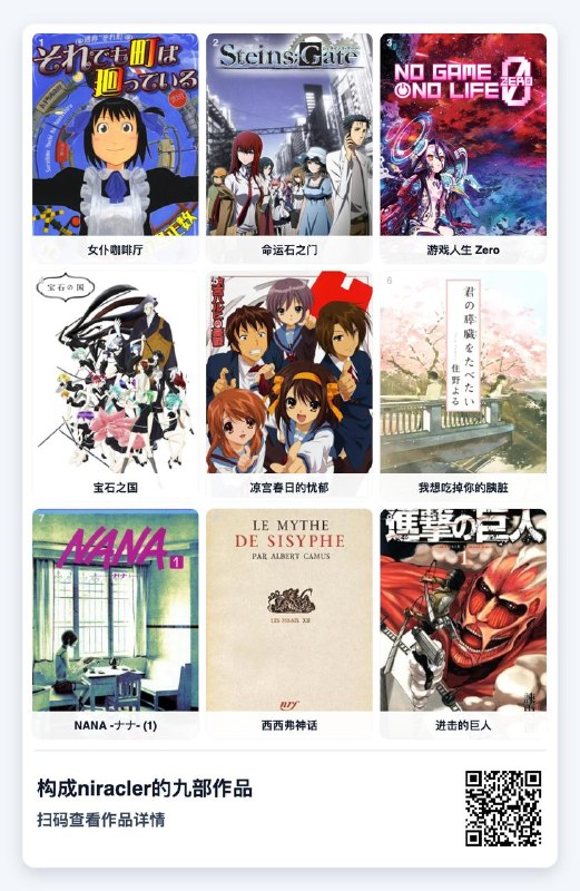 这都什么跟什么啊~A:9 部里面,有好几部都好拧巴B: 没办法,拧巴作品给小孩子冲击够大,自然就被带偏了~A: 小日子害人不浅(狗头)B: 躺source